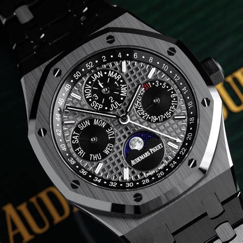 audemars piguet black ceramic royal oak perpetual calendar|royal oak perpetual calendar openworked.